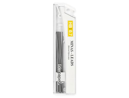 Minas liderpapel grafite 0,7 mm hb tubo de 12 minas , Liderpapel , 35822 , 8423473358225